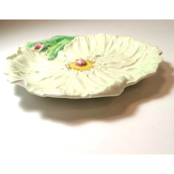 Dish Carlton ware yellow poppy/buttercup flower hand painted vintage - Picture 5 of 11